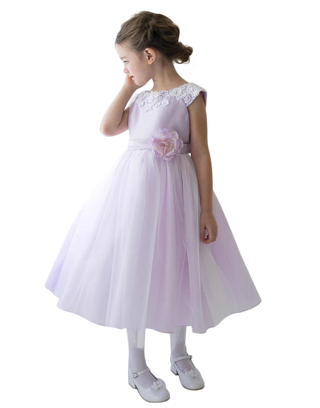 Purple Flower Girl Dresses 5T
